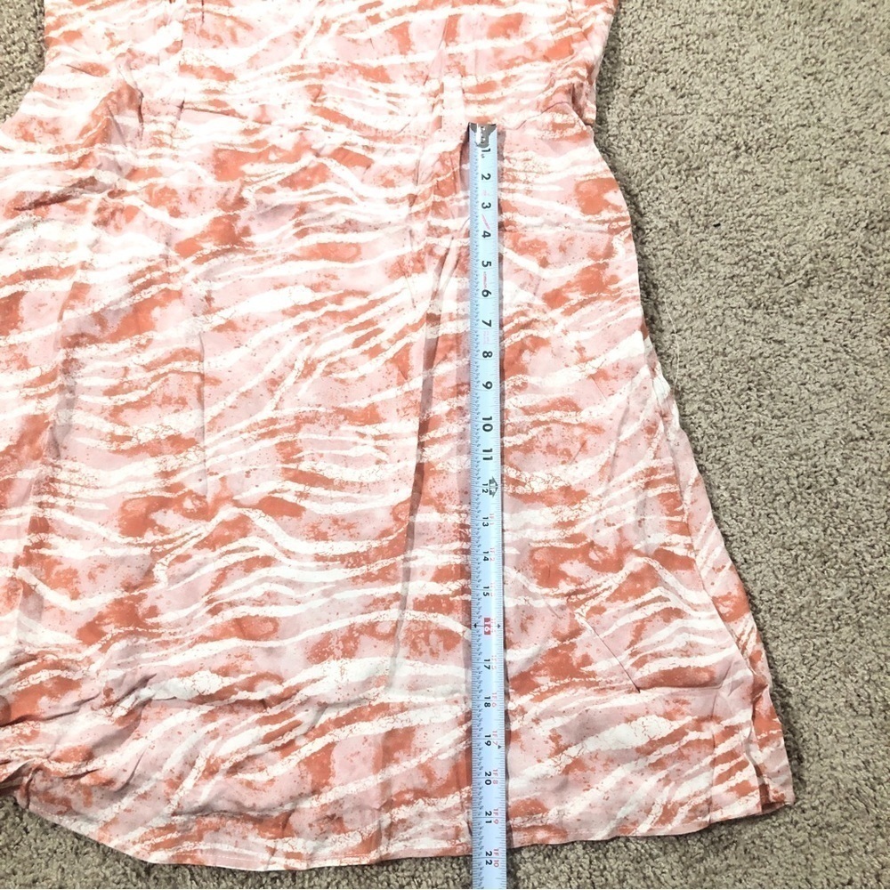 Maurice’s Animal Print Coral/White Zebra Stripe Spaghetti Strap Skater Dress 1X - Picture 13 of 14